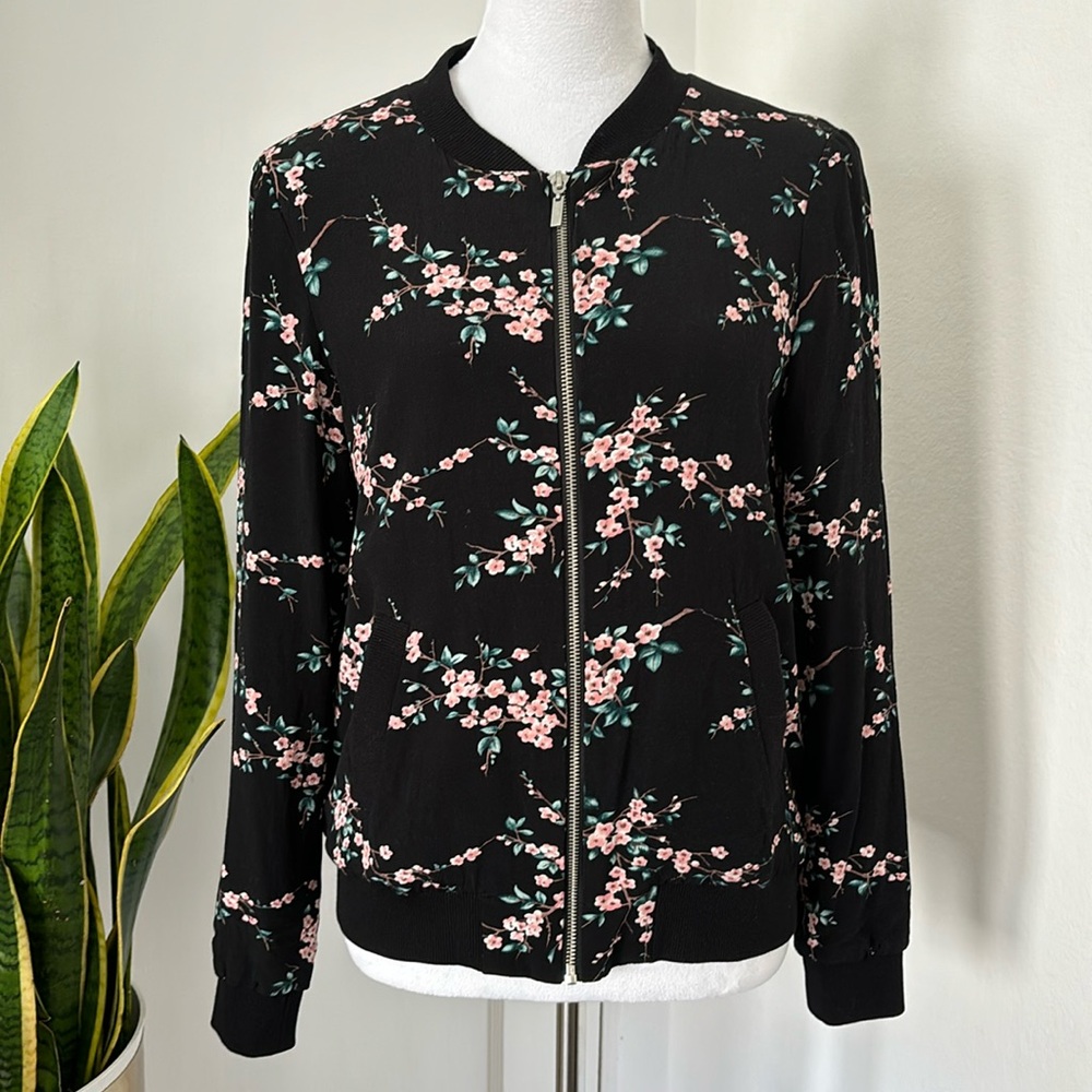 Dalia Floral Bomber Jacket size small